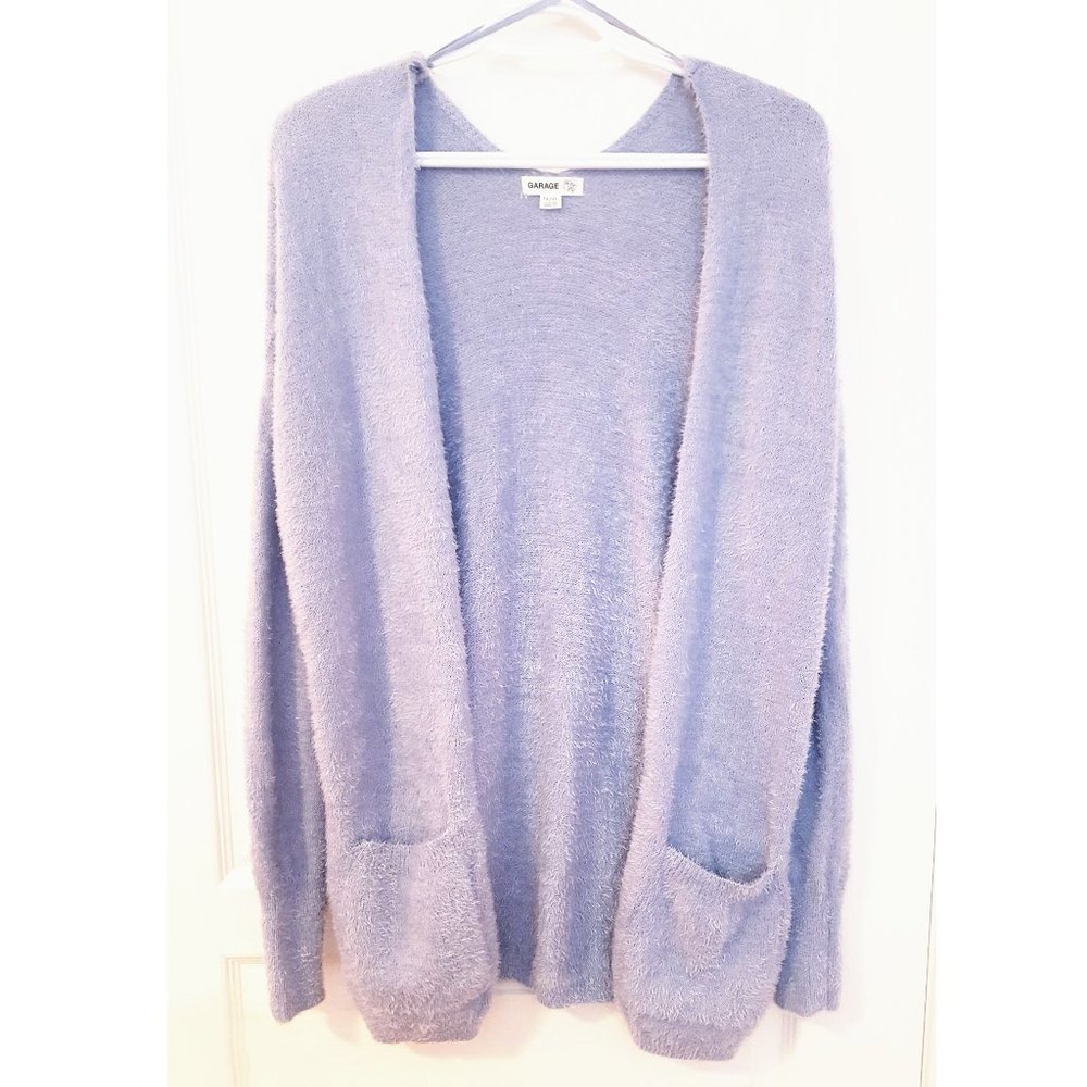 COPY - Garage Light Blue Fluffy Cardigan
